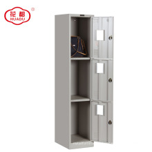 Usine prix KD métal armoire 3 porte stockage casier de sport